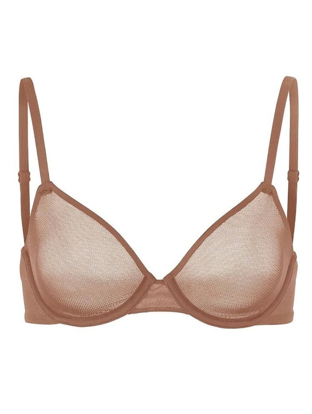 Skims Mesh Underwire Bra in the shade Sienna 38A